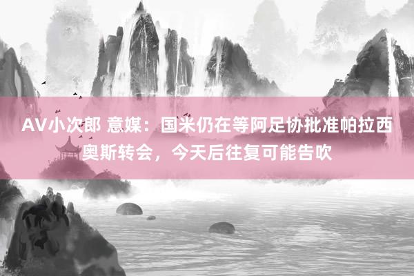 AV小次郎 意媒：国米仍在等阿足协批准帕拉西奥斯转会，今天后往复可能告吹